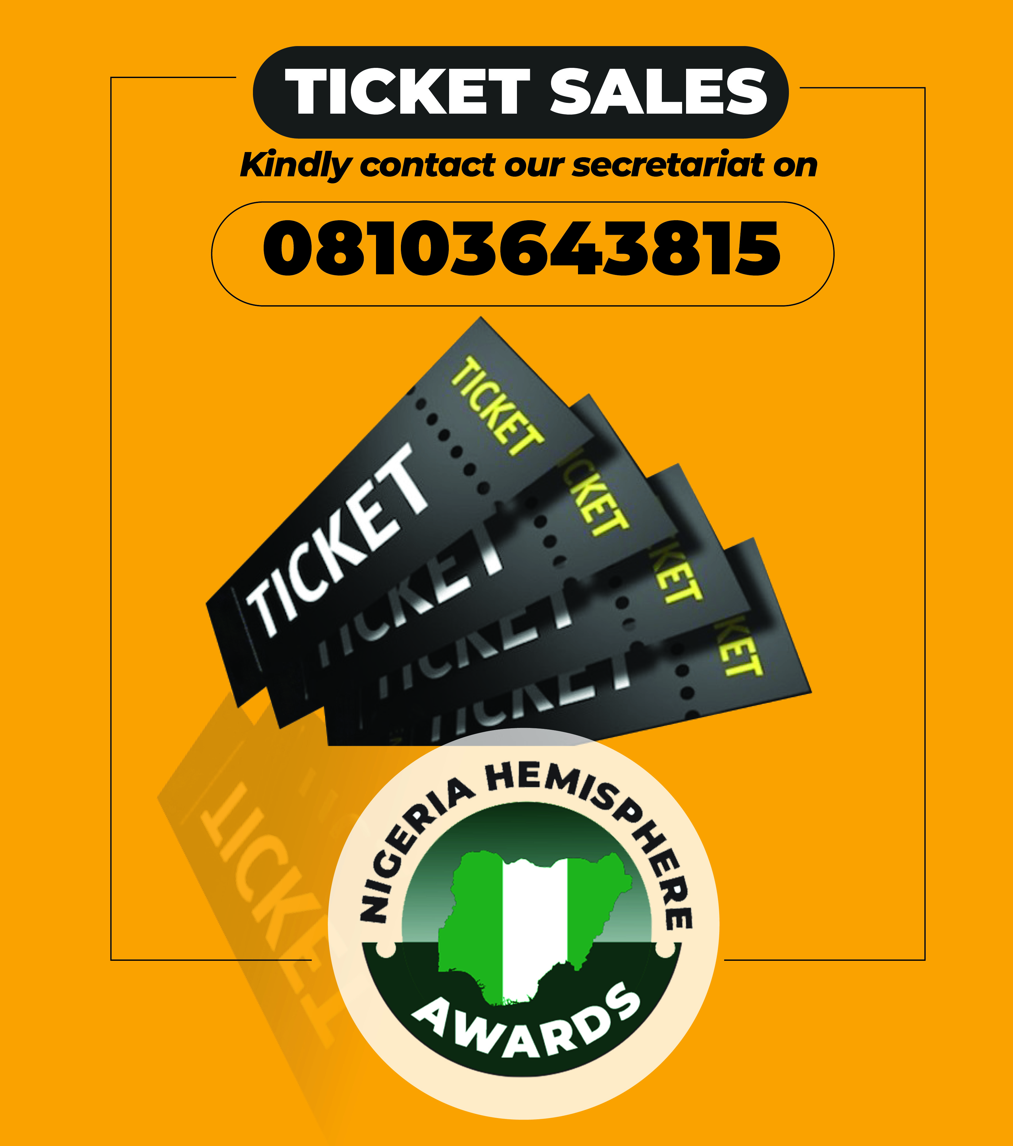 Buy Ticket call  08103643815 
